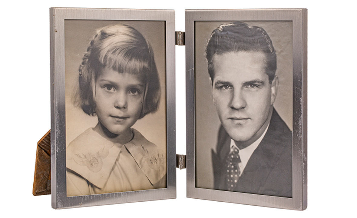 Silver Double Frame with Valerie and Jim Elliot’s Photographs