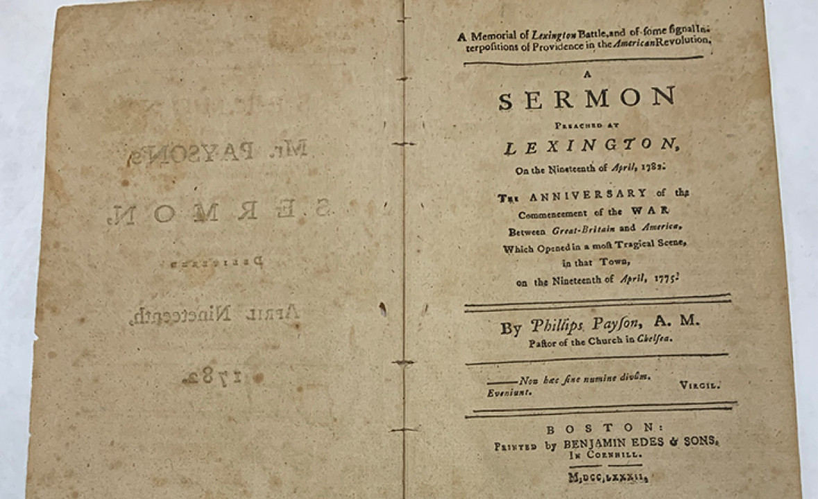 A Sermon Preached by Lexington, on the Nineteenth of April, 1782. The Anniversary of the Commencement of the War between Great-Britain and America, which opened a most Tragical Scene, in that Town, on the Nineteenth of April, 1775.