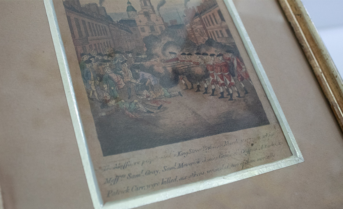 Copy of Paul Revere’s Engraving of the Boston Massacre for _Freeholders Magazine_, Framed